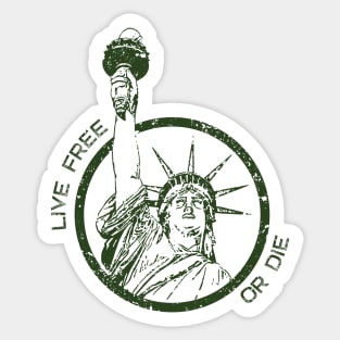 Live Free of Die Statue of Liberty Sticker